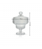 Elegant glass sugar bowl with base - 2SS7-1358 Elegant glass sugar bowl with base - 2SS7-1358