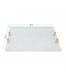 Elegant acrylic serving tray - snowflake with gold handle Elegant acrylic serving tray - snowflake with gold handle