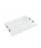 Elegant acrylic serving tray - snowflake with gold handle Elegant acrylic serving tray - snowflake with gold handle