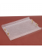 Elegant Acrylic Serving Tray - Snow White with Gold Handle - 20 x 45 cm Elegant Acrylic Serving Tray - Snow White with Gold Handle - 20 x 45 cm