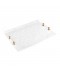 Elegant Acrylic Serving Tray - Snow White with Gold Handle - 45 x 30 cm Elegant Acrylic Serving Tray - Snow White with Gold Handle - 45 x 30 cm