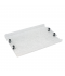 Elegant Acrylic Serving Tray - Snow White with Black Handle - 45 x 30 cm Elegant Acrylic Serving Tray - Snow White with Black Handle - 45 x 30 cm