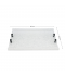 Elegant Acrylic Serving Tray - Snow White with Black Handle - 45 x 30 cm Elegant Acrylic Serving Tray - Snow White with Black Handle - 45 x 30 cm