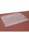 Elegant Acrylic Serving Tray - Snow White with Gold Handle - 45 x 30 cm Elegant Acrylic Serving Tray - Snow White with Gold Handle - 45 x 30 cm
