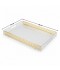 Acrylic Serving Tray with Gold Trim, 45 x 30 cm - 2UU1-C22-010