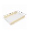 Acrylic serving tray with gold edges, 45 x 30 cm - 2UU1-C22-012