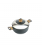 Aluminum pot with glass lid and stainless steel - 18 cm Aluminum pot with glass lid and stainless steel - 18 cm