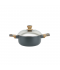 Aluminum pot with glass lid and stainless steel - 20 cm Aluminum pot with glass lid and stainless steel - 20 cm