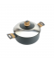 Aluminum pot with glass lid and stainless steel - 22 cm Aluminum pot with glass lid and stainless steel - 22 cm