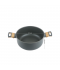Aluminum pot with glass lid and stainless steel - 22 cm Aluminum pot with glass lid and stainless steel - 22 cm