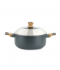 Aluminum pot with glass lid and stainless steel - 26 cm Aluminum pot with glass lid and stainless steel - 26 cm