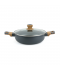 Aluminum pot with glass lid and stainless steel - 24 cm Aluminum pot with glass lid and stainless steel - 24 cm