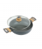 Aluminum pot with glass lid and stainless steel - 24 cm Aluminum pot with glass lid and stainless steel - 24 cm