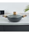 Aluminum pot with glass lid and stainless steel - 24 cm Aluminum pot with glass lid and stainless steel - 24 cm