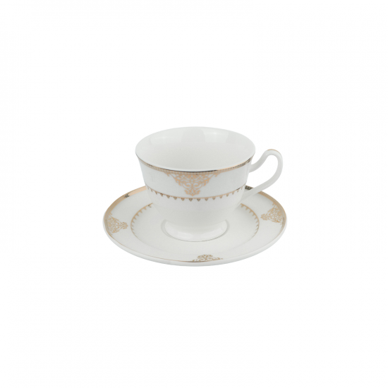 Distinctive royal dining set, golden porcelain, 64 pieces, 6 people Distinctive royal dining set, golden porcelain, 64 pieces, 6 people