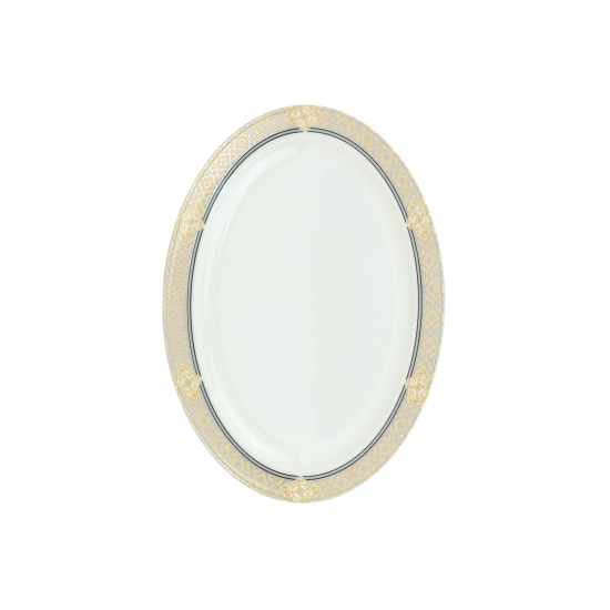 Melamine Oval Plate with Luxury Embossing - 68123A