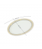 Melamine Oval Plate with Luxury Embossing - 68123A