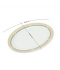 Melamine oval plate with luxurious engravings - 68124