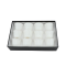 Simple white coffee cup set with a soft gold touch - 810693