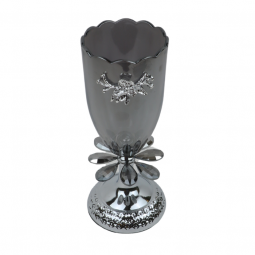 Silver and Black Serving Platter - 2GG7-480
