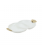 White and gold ceramic plate - 2MM7-207 White and gold ceramic plate - 2MM7-207