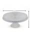 A glass serving dish with a distinctive and elegant base - transparent - 15 x 31 cm A glass serving dish with a distinctive and elegant base - transparent - 15 x 31 cm