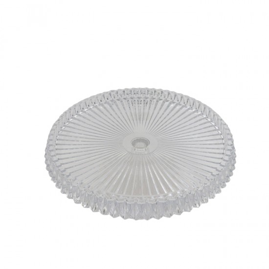 A glass serving dish with a distinctive and elegant base - transparent - 15 x 31 cm A glass serving dish with a distinctive and elegant base - transparent - 15 x 31 cm