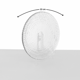 Elegant serving platter with silver rims - 12 x 12 cm - 2SS02-1962