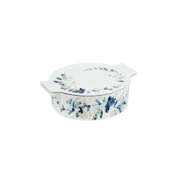 Modern Design Ceramic Oven Tray - Round - 18 x 22 cm