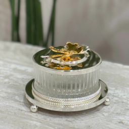 Sugar Bowl with Modern Design - Silver