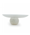 Glass serving dish with white base Glass serving dish with white base