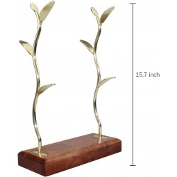 Cup holder with wooden base