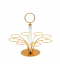 Gold metal cup holder - 8 cups Gold metal cup holder - 8 cups