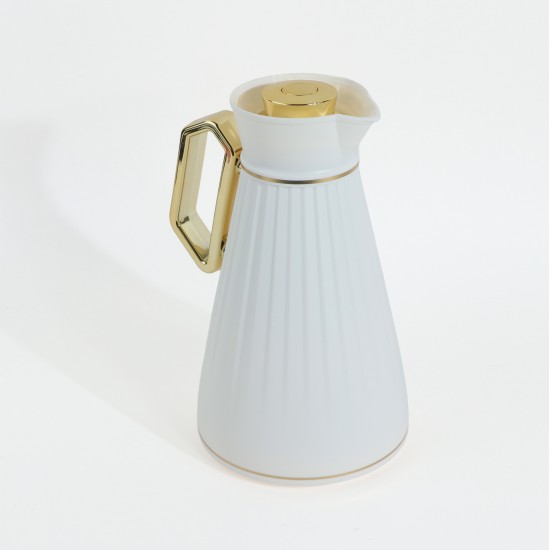 Sugar Tea Thermos with Handle and Golden Touches 1 Liter - 2SS02-2244