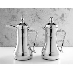 Raghad Coffee and Tea Thermos Set - Silver - 7.0L+0.7L