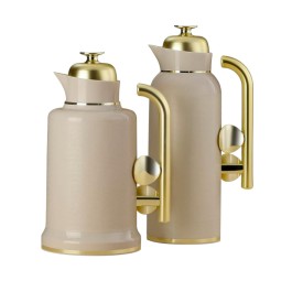 Distinctive coffee and tea thermos set / (1 liter - 1 liter)