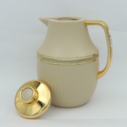 Tea thermos with golden handle 1 liter