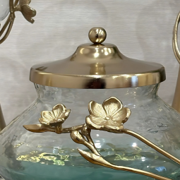 Indian Glass Date Bowl 22 x 16 cm - 2NN11-37