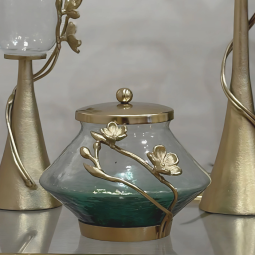 Indian Glass Date Bowl 22 x 16 cm - 2NN11-37