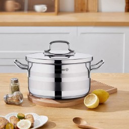 Korkmaz Astra steel pot, 3.3 liters, size 20, with steel lid