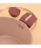 Purple aluminum pot with a transparent heat-resistant glass lid, modern design, 20 cm – 2M1A400062 Purple aluminum pot with a transparent heat-resistant glass lid, modern design, 20 cm – 2M1A400062