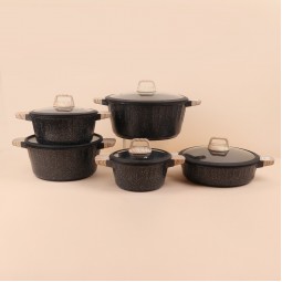 Aluminum Pot Set - 10 Pieces - 2M1AA400102