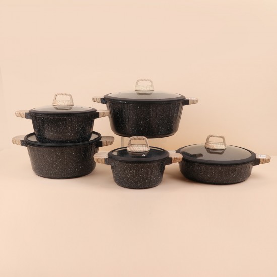 Aluminum Pot Set - 10 Pieces - 2M1AA400102 Aluminum Pot Set - 10 Pieces - 2M1AA400102