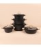 Aluminum Pot Set - 10 Pieces - 2M1AA400102 Aluminum Pot Set - 10 Pieces - 2M1AA400102