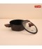 Black Aluminum Pot with Transparent Heat-Resistant Glass Lid – Size 22 cm – 2S1A00328 Black Aluminum Pot with Transparent Heat-Resistant Glass Lid – Size 22 cm – 2S1A00328