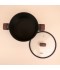 Black Aluminum Pot with Transparent Heat-Resistant Glass Lid – Size 28 cm – 2S1A00331 Black Aluminum Pot with Transparent Heat-Resistant Glass Lid – Size 28 cm – 2S1A00331