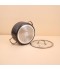 Black aluminum pot with a clear heat-resistant glass lid – 20 cm – 2S1A200294 Black aluminum pot with a clear heat-resistant glass lid – 20 cm – 2S1A200294