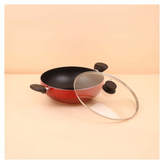 Teflon saucepan with glass lid, 24 cm - 2S1A00267 Teflon saucepan with glass lid, 24 cm - 2S1A00267