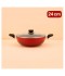 Teflon saucepan with glass lid, 24 cm - 2S1A00267 Teflon saucepan with glass lid, 24 cm - 2S1A00267