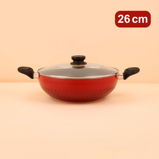 قدر تيفلون بغطاء زجاجي 26 سم - 2S1A00268